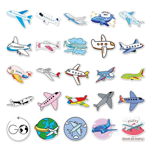 Sticker Avion Cartoon | Esprit-Aviation