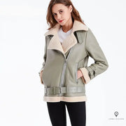Blouson Aviateur Femme Bombardier Long | Esprit-Aviation