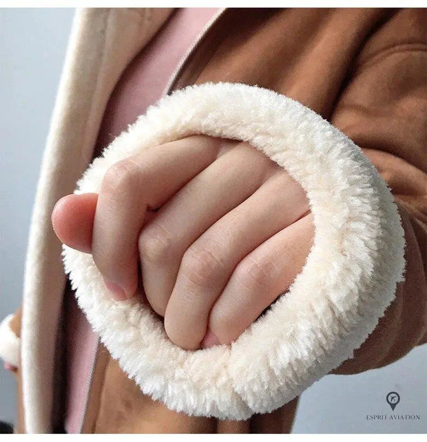 Blouson Aviateur Femme Camel et Blanc | Esprit-Aviation