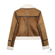 Blouson Aviateur Femme Court Moutonné | Esprit-Aviation