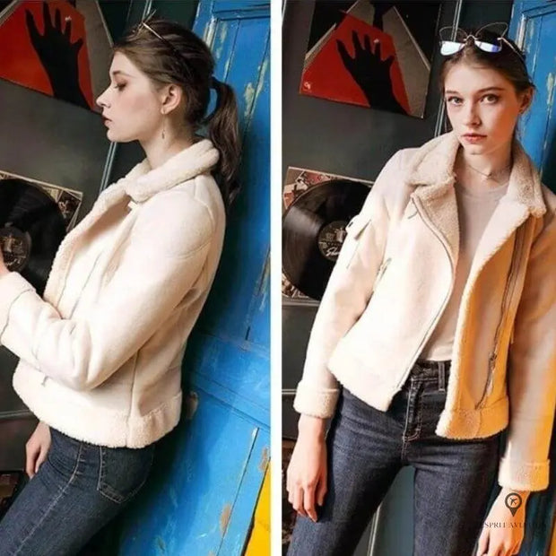 Blouson Aviateur Femme Cuir Daim Rose | Esprit-Aviation