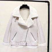 Blouson Aviateur Femme Daim Blanc | Esprit-Aviation