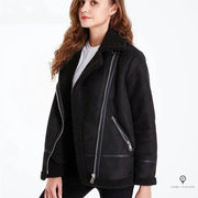 Blouson Bombardier Femme Noir | Esprit-Aviation