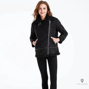 Blouson Bombardier Femme Noir | Esprit-Aviation