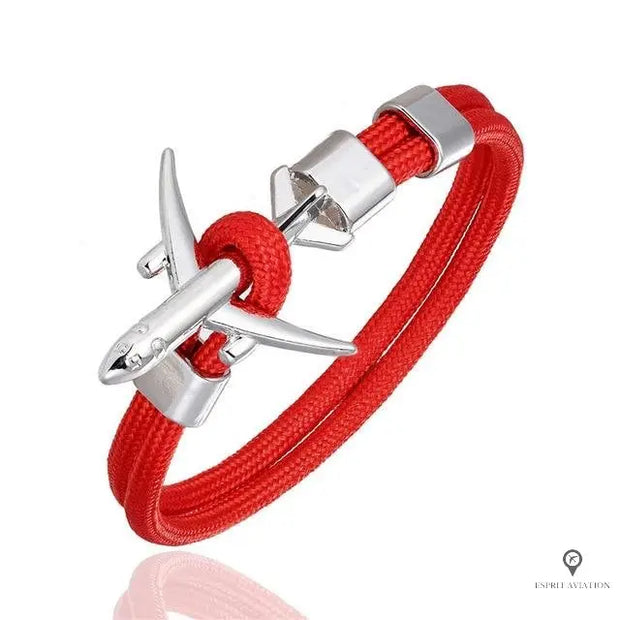 Bracelet Aviateur Rouge Esprit-Aviation 