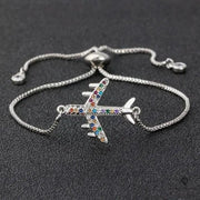 Bracelet Avion Argenté Esprit-Aviation 