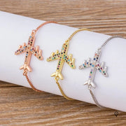 Bracelet Avion Argenté Esprit-Aviation 