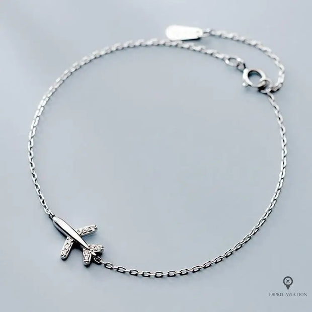 Bracelet Avion Cristal Esprit-Aviation 