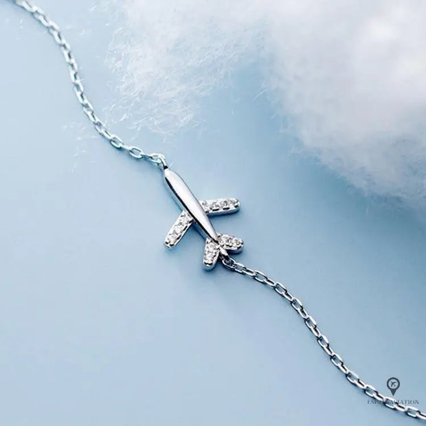 Bracelet Avion Cristal Esprit-Aviation 