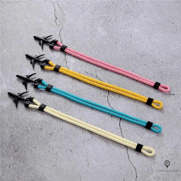 Bracelet Avion Noir et Rose Esprit-Aviation 