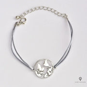 Bracelet Avion Terre Argenté Esprit-Aviation 