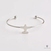 Bracelet Avion Terre Argenté Esprit-Aviation 