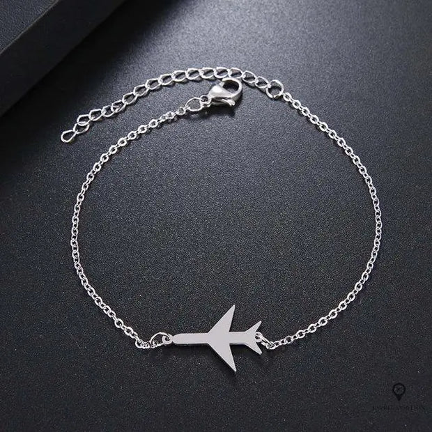 Bracelet Avion en Argent Esprit-Aviation 