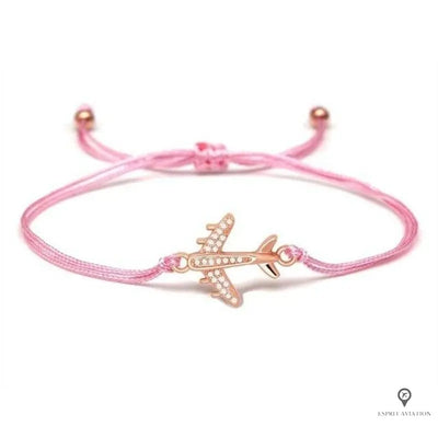 Bracelet Pilote Rose Esprit-Aviation 