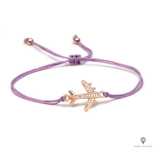 Bracelet Pilote Violet Esprit-Aviation 