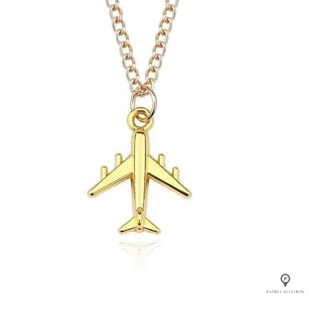 Collier Avion Or Esprit-Aviation 