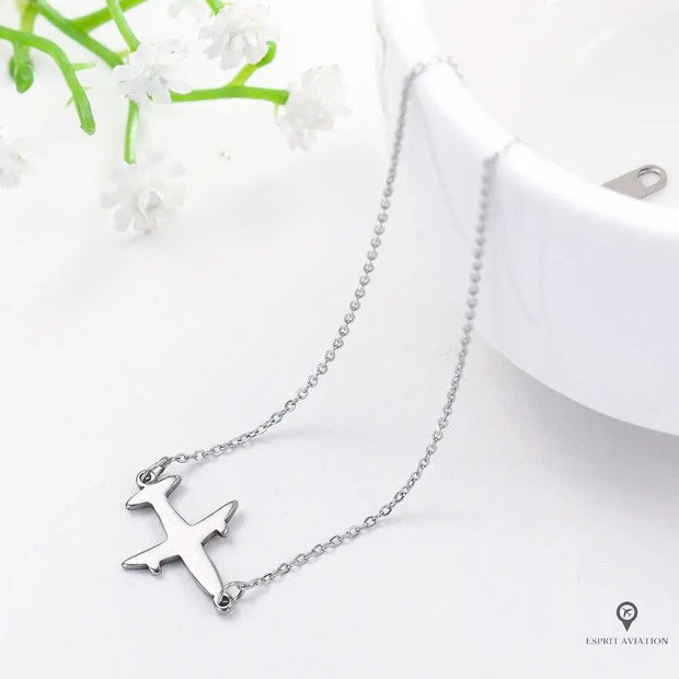 Collier Pendentif Avion Esprit-Aviation 