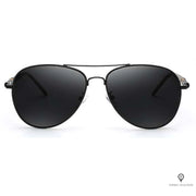 Lunette Aviateur Homme De Soleil Noir Profond | Esprit-Aviation