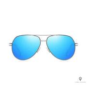 Lunette Aviateur Homme De Soleil Reflet Bleu | Esprit-Aviation