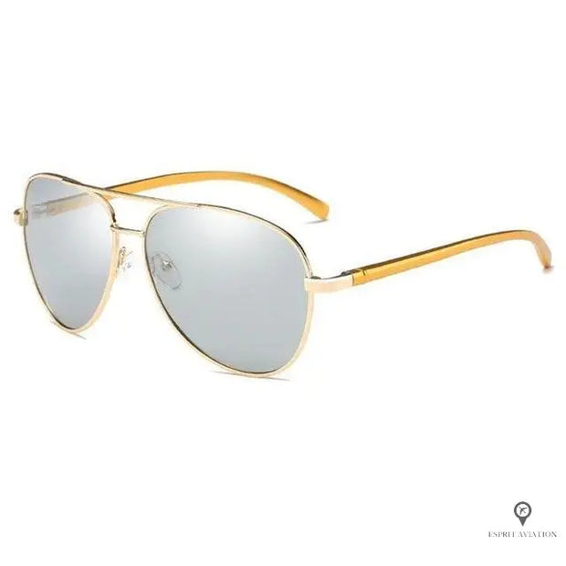 Lunette Aviateur Homme Gold | Esprit-Aviation