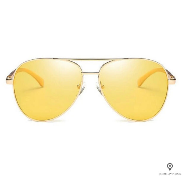 Lunette Aviateur Homme Soleil Doré | Esprit-Aviation