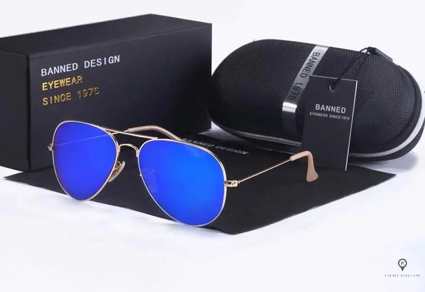 Lunette de Soleil Aviateur Bordeaux | Esprit-Aviation
