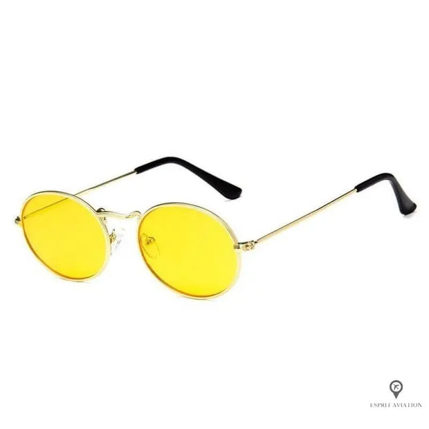 Lunette de Soleil Aviateur Homme Jaune | Esprit-Aviation