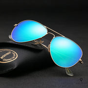 Lunettes de Soleil Aviateur Bleu Homme | Esprit-Aviation