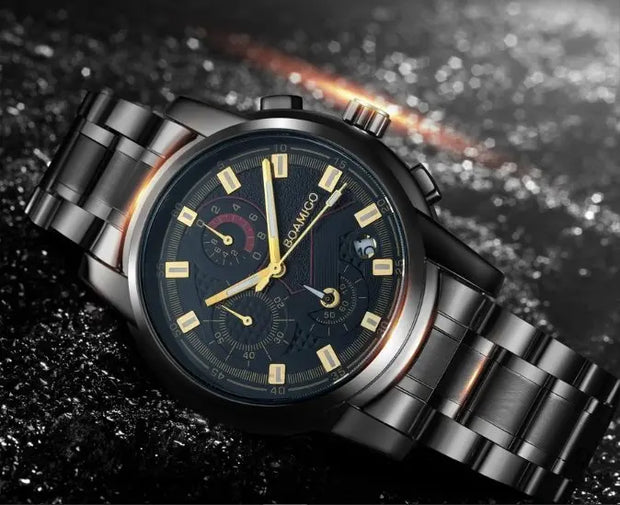 Montre Aviateur Argent Noir | Esprit-Aviation