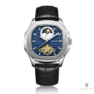 Montre Aviateur Automatique Cadran Bleu | Esprit-Aviation