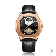 Montre Aviateur Automatique Cuir Noir | Esprit-Aviation