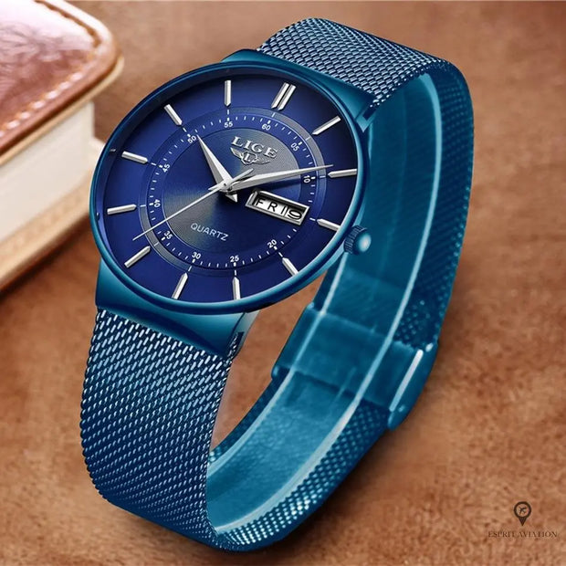 Montre Aviateur Bracelet Bleu | Esprit-Aviation