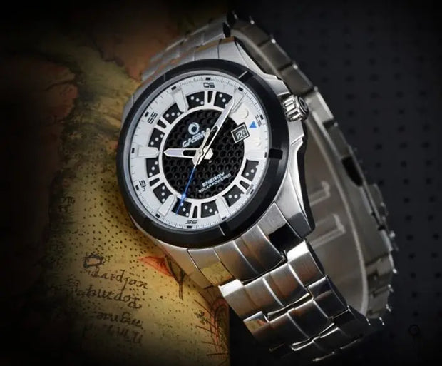 Montre Aviateur Bracelet Homme Acier Inoxydable | Esprit-Aviation