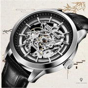Montre Aviateur Homme Mecanisme Apparent (Noir) | Esprit-Aviation