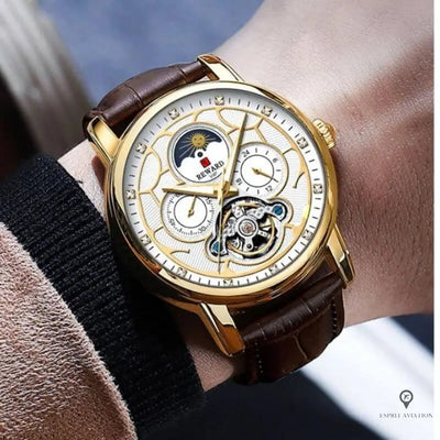 Montre Aviateur Militaire Bracelet Cuir | Esprit-Aviation