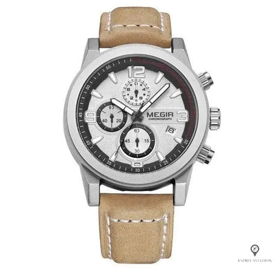 Montre Aviateur Quartz Bracelet Daim | Esprit-Aviation