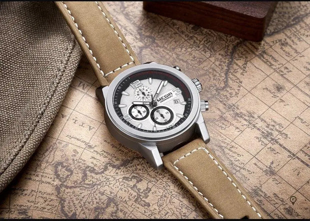 Montre Aviateur Quartz Bracelet Daim | Esprit-Aviation