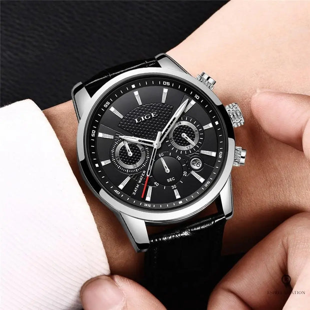 Montre Aviateur Quartz Grise | Esprit-Aviation