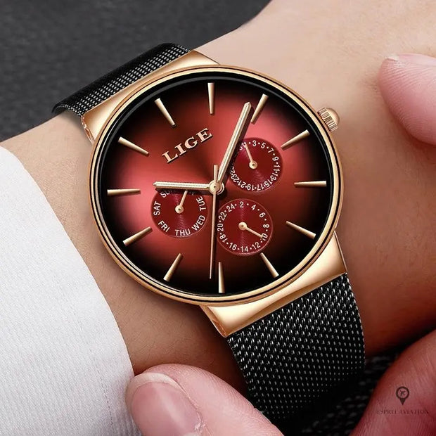 Montre Aviateur Rouge | Esprit-Aviation