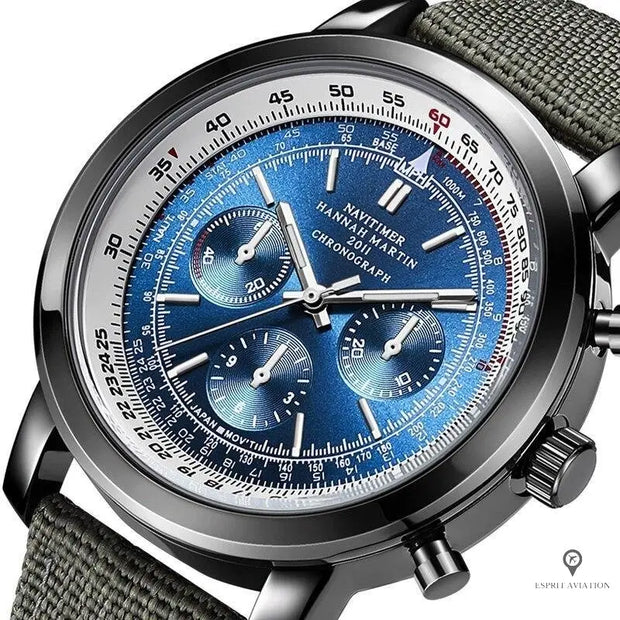 Montre Aviator Bleue | Esprit-Aviation