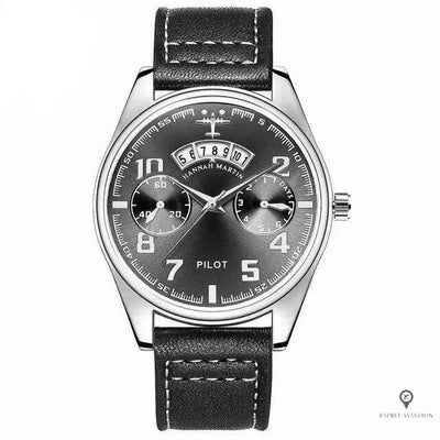 Montre Aviator Quartz Noire | Esprit-Aviation