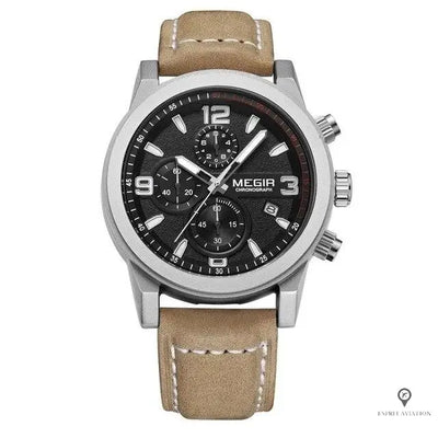 Montre Pilote Cuir | Esprit-Aviation