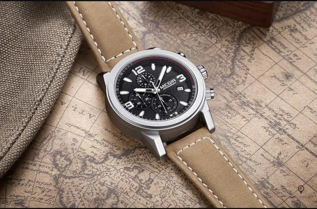 Montre Pilote Cuir | Esprit-Aviation