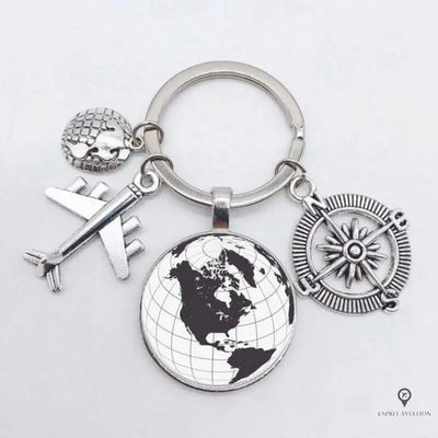 Porte Clés Avion Amérique du Nord Esprit-Aviation 