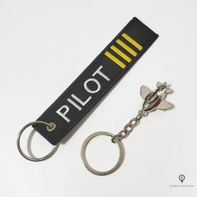 Porte Clés Avion Pilote de Ligne Esprit-Aviation 