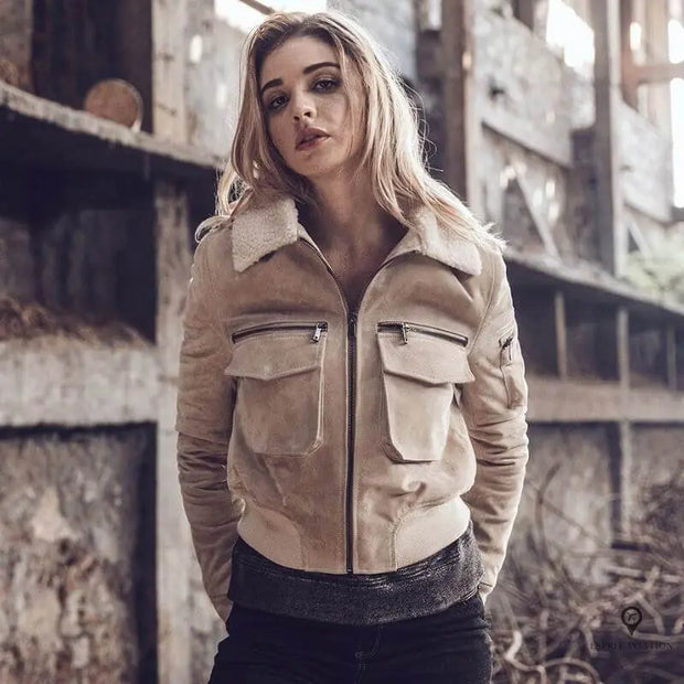 Veste Aviateur Femme Blanc | Esprit-Aviation