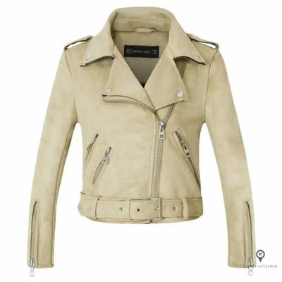 Veste aviateur femme couleur beige | Esprit-Aviation