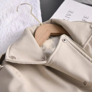 Veste aviateur femme cuir blanc | Esprit-Aviation