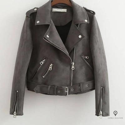 Veste aviateur femme gris | Esprit-Aviation