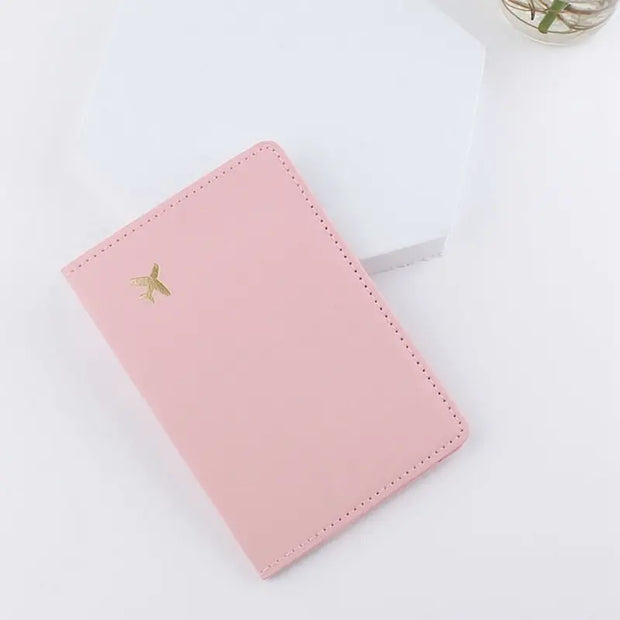 2022 Lover Couple Passport Cover Hot Stamping Simple Plane Women Men Travel Wedding Passport Covers Holder Fashion Wedding Gift Esprit-Aviation